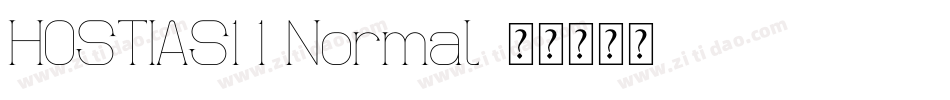 HOSTIAS1.1 Normal字体转换